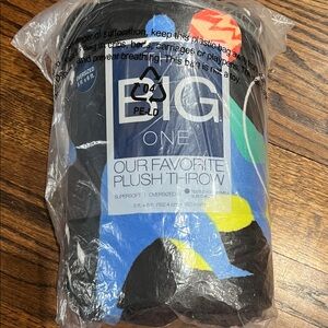 Big One Plush Throw - Multicolor Dino Space Design